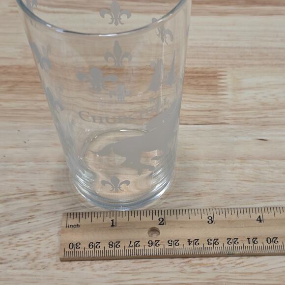 Arthur Court Churchill Downs Mint Julep Glass Fleur de Lis Kentucky Derby - Picture 12 of 14